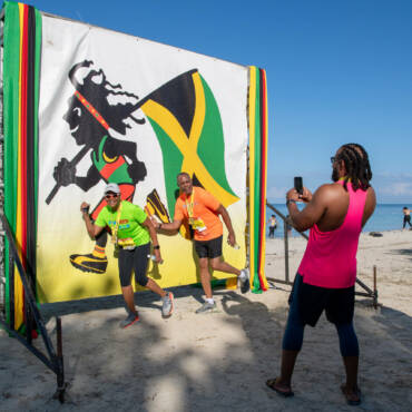 The Finish on the Beach