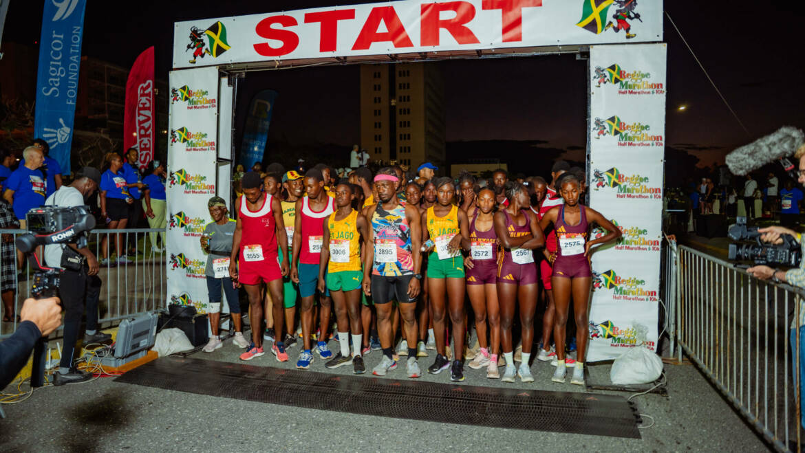 The Reggae Marathon Start/Finish Line